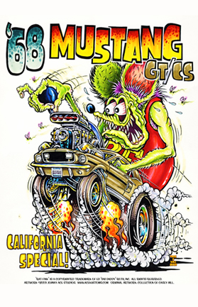 Ed Roth Mustang Art
